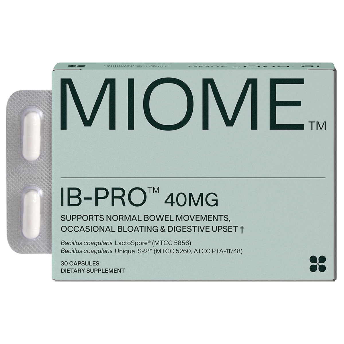MIOME IB-PRO bouteille-probiotique pour un soutien digestif quotidien.
