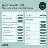 MIOME IB-PRO emballage pratique pour voyage et équilibre digestif en déplacement.