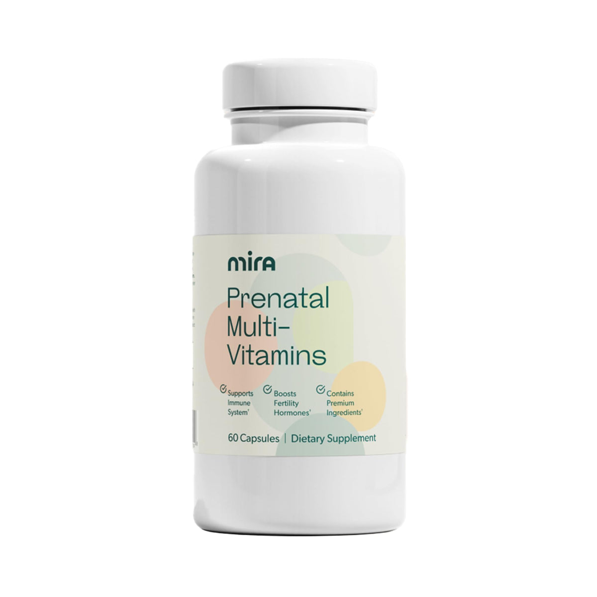 MIRA Prenatal Multivitamines – bouteille prête à l’emploi pour soutien prénatal.