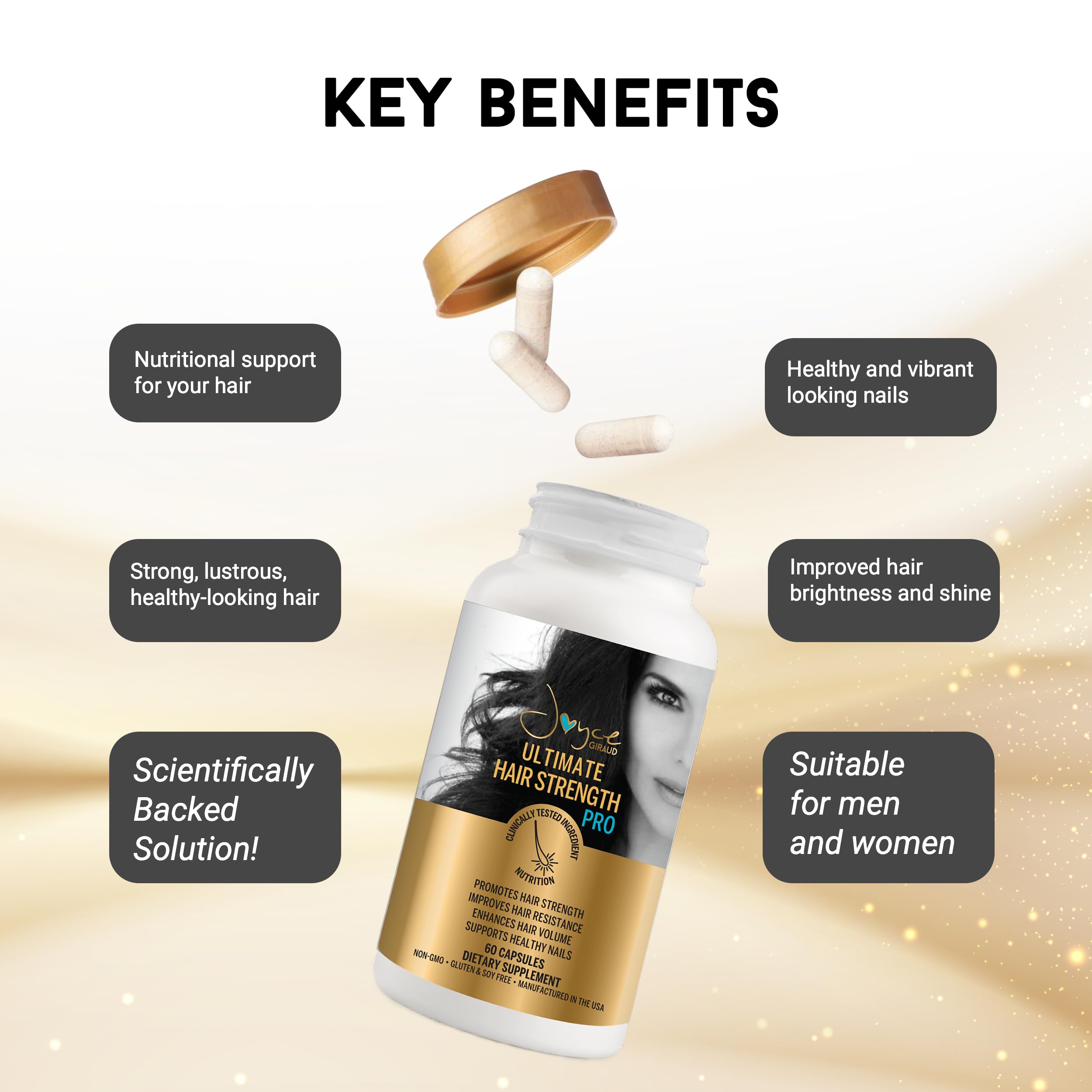 Miracle Elixir Collection – Capsules riches en biotine, soutien potentiel des cheveux et des ongles