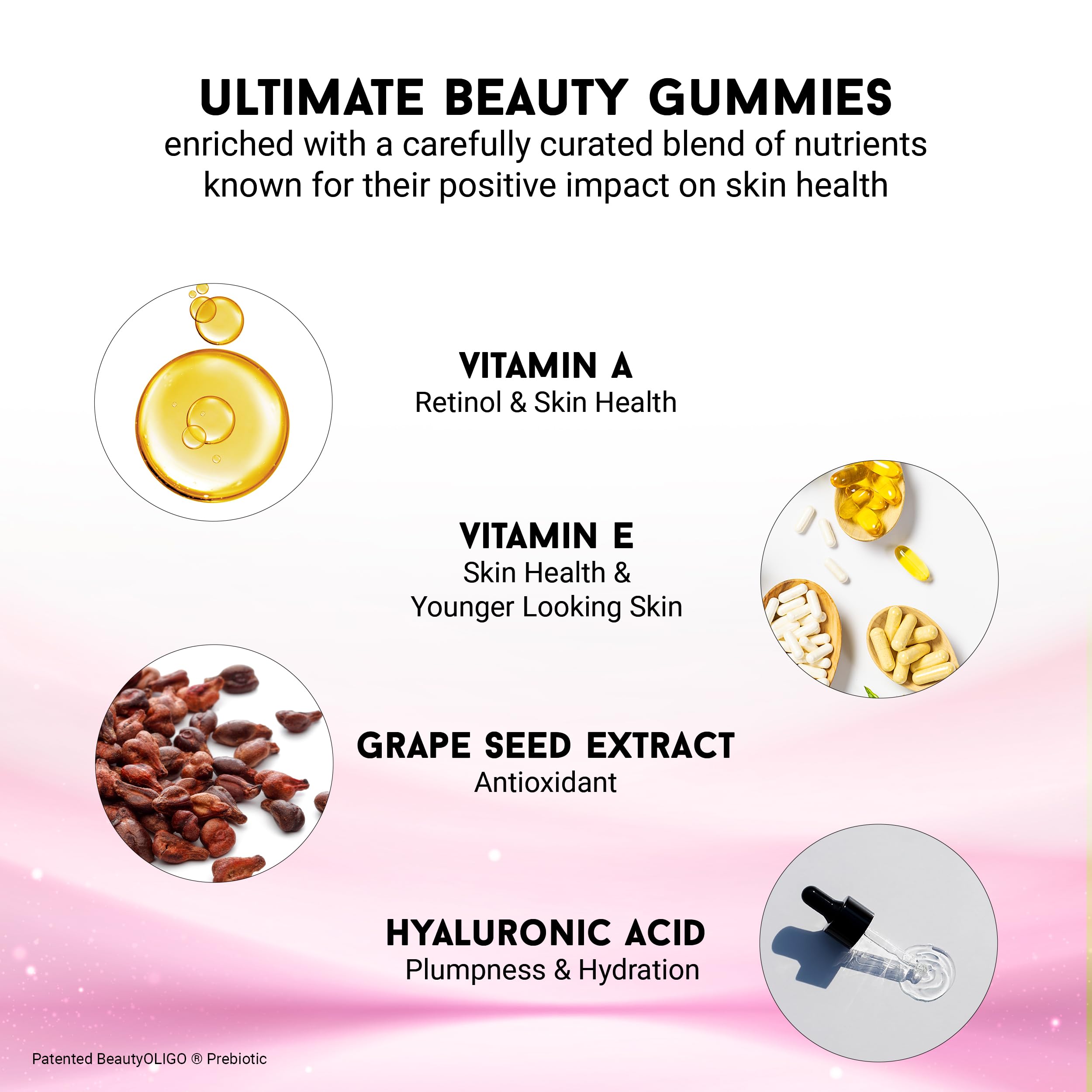 Miracle Elixir Collection Joyce Giraud Gummies – prébiotique de haute pureté, soutien potentiel à l'équilibre intestinal.