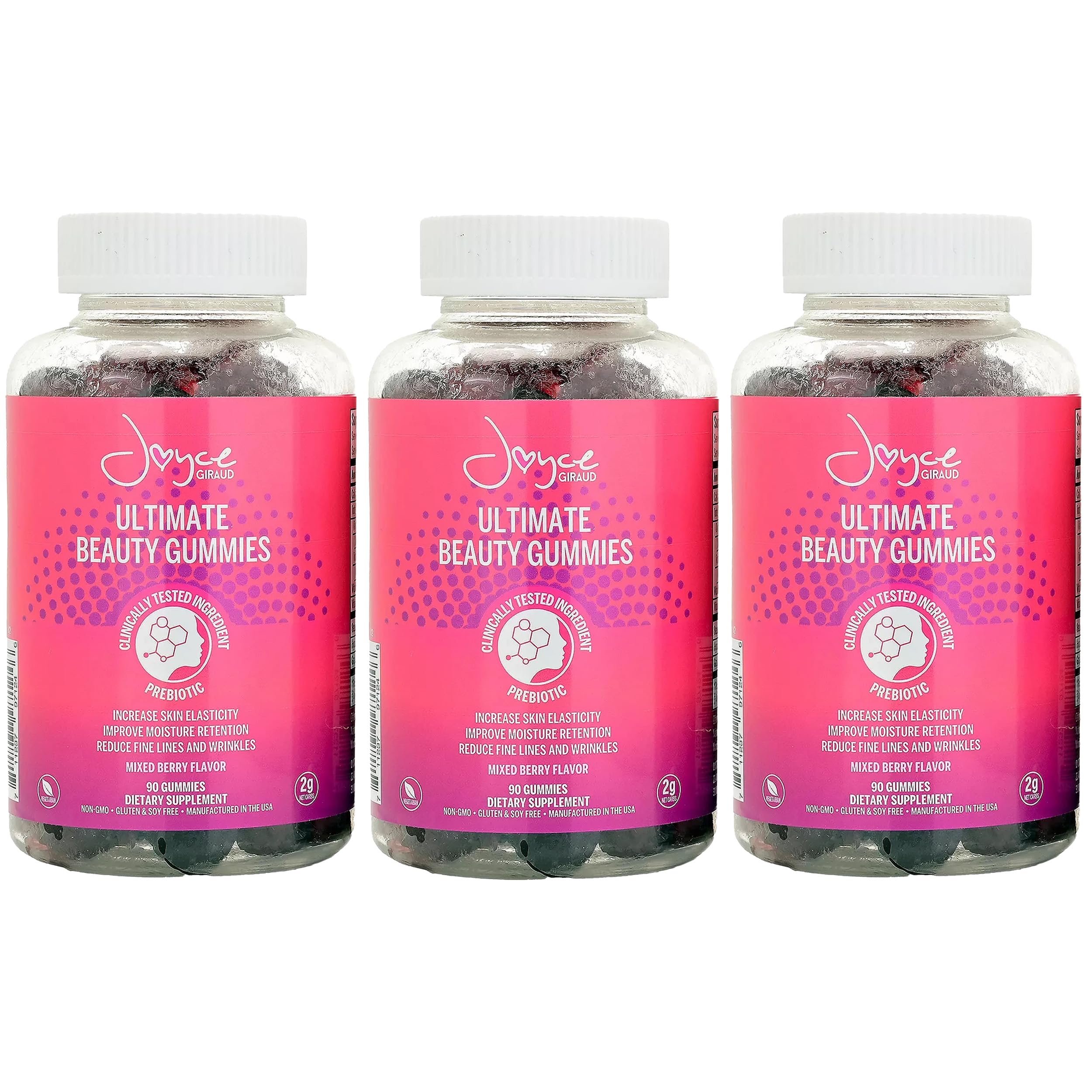 Miracle Elixir Collection Joyce Giraud Gummies – emballage élégant, pratique pour votre routine beauté.