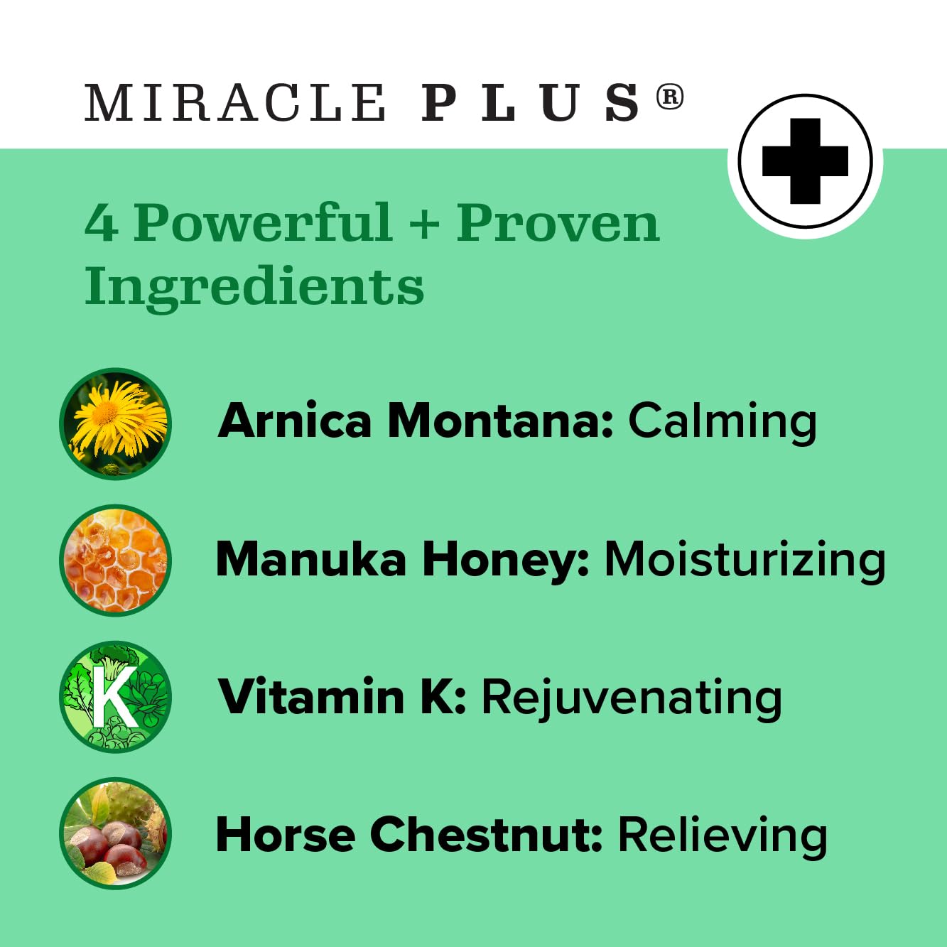 Miracle Plus Arnica Gel – application douce pour atténuer les marques.
