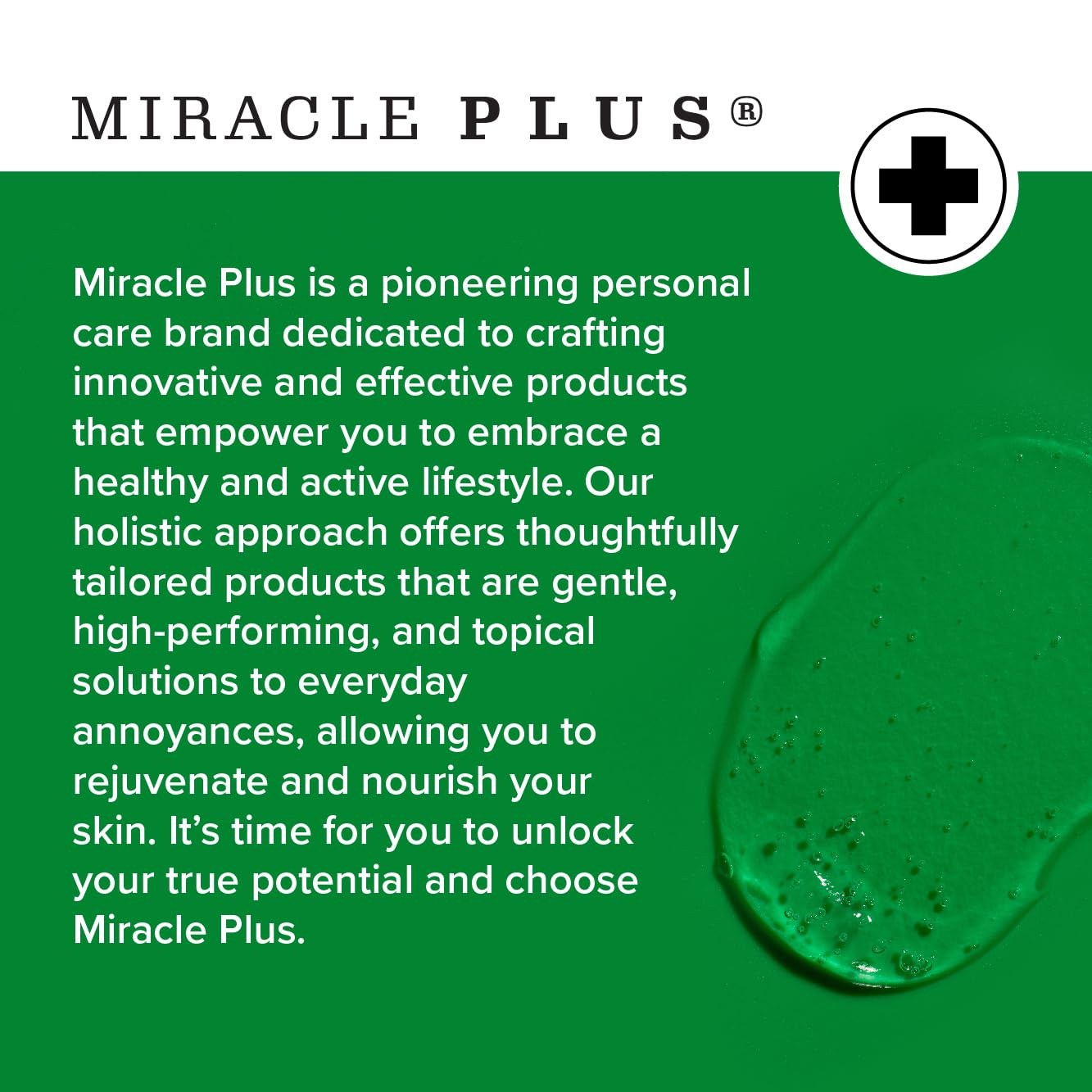 Miracle Plus Arnica Gel – consistance non grasse, usage quotidien.