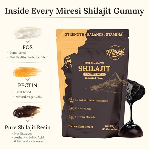 Gomme Shilajit Miresi endurance et performance