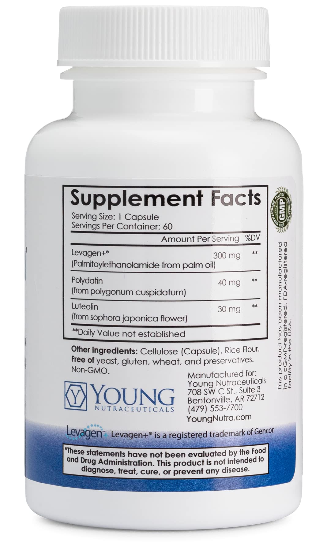 Capsules Mirica Advanced avec luteoline et polydatine, formulation avancée.