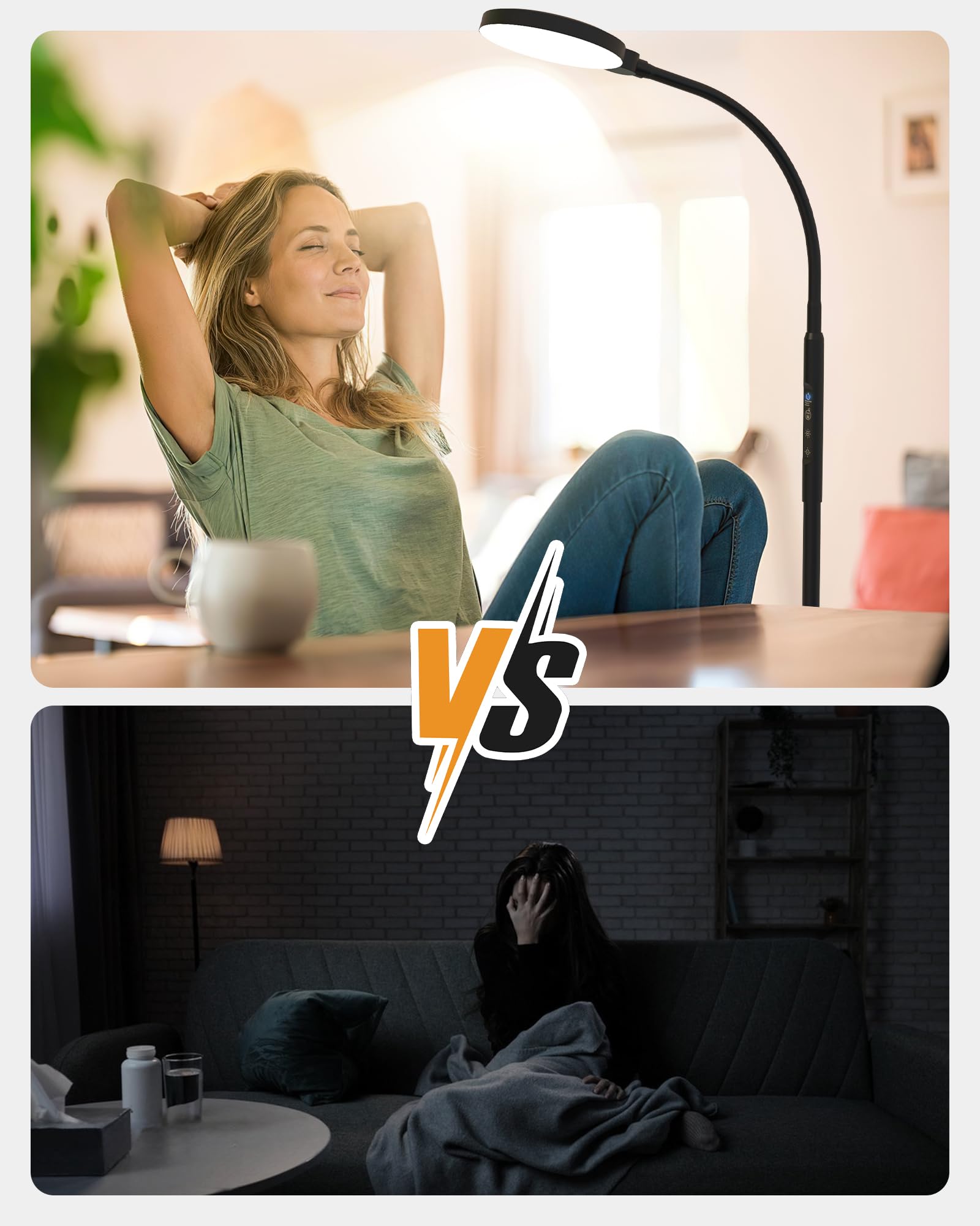 Lampe MirthSip intégrée dans un bureau, salon ou chambre avec style discret.