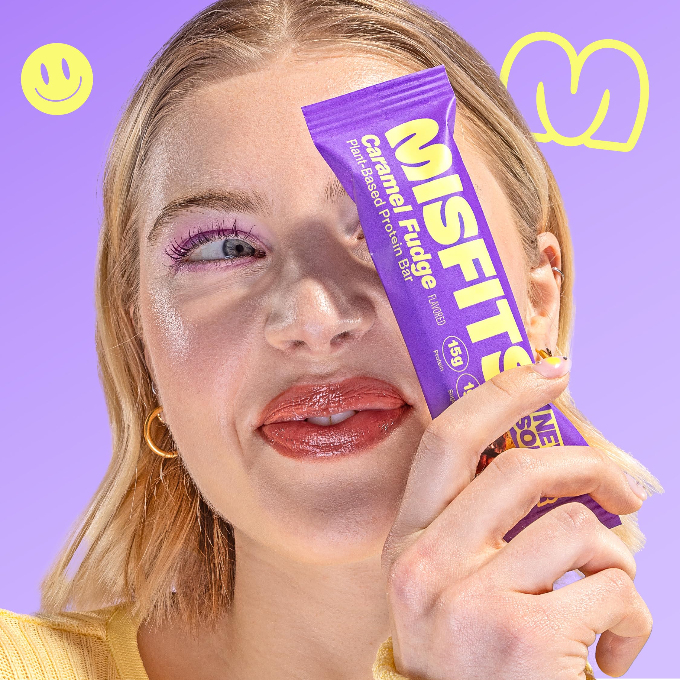 Barre chocolatée Misfits végane, croquante et moment d'énergie.