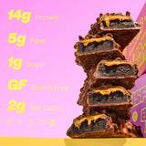 Misfits barres protéinées véganes : cacao crispies pour texture croquante.