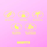 Misfits barres protéinées véganes : enrobage chocolat soyeux sur base végétale.