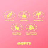 Morceaux croustillants dans la barre Misfits Speculoos.