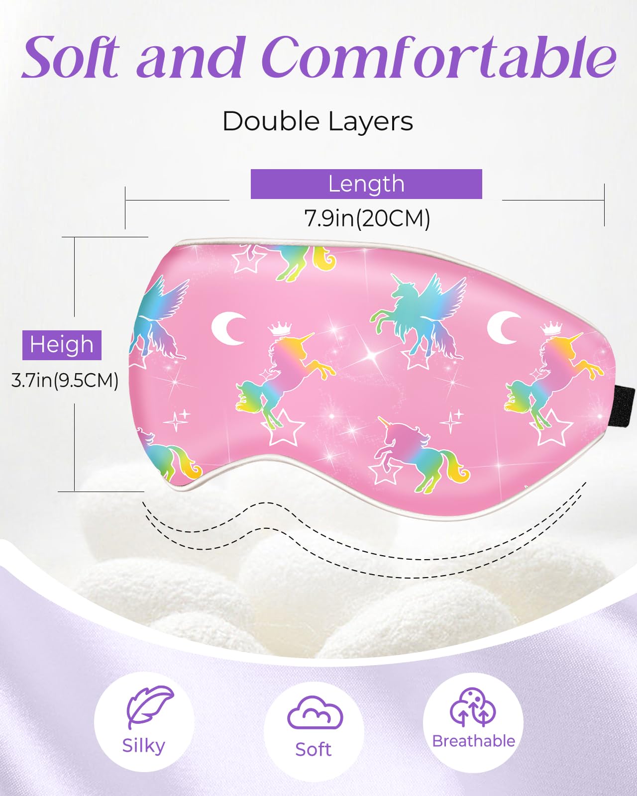 Miss Adola masque yeux léger 100 g pour un port discret et agréable.