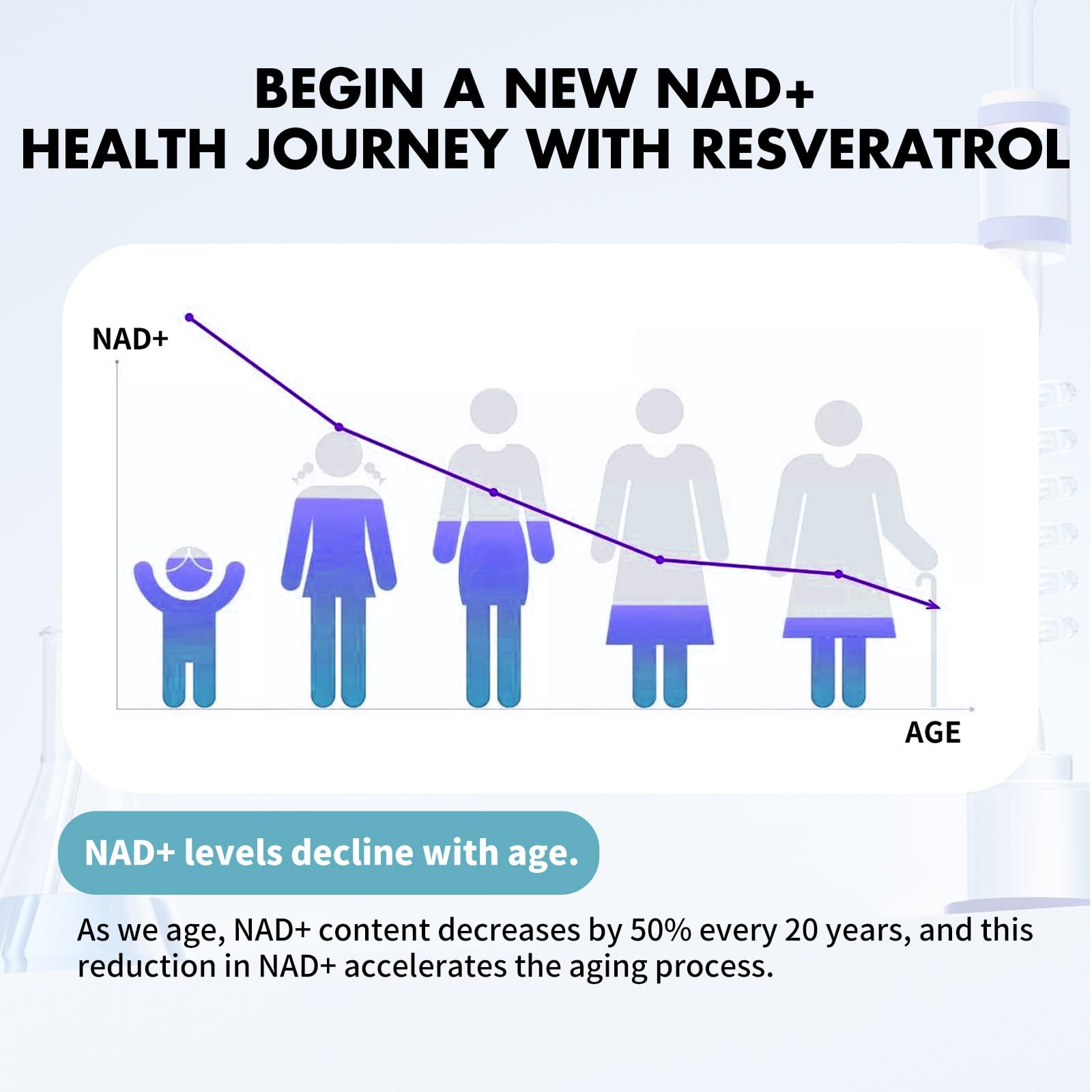 MISS PEP NAD+ capsules compactes favorisent une prise quotidienne simple et pratique