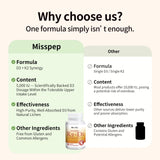 Misspep capsules D3K2 absorption huile tournesol: améliore l'absorption des vitamines liposolubles.