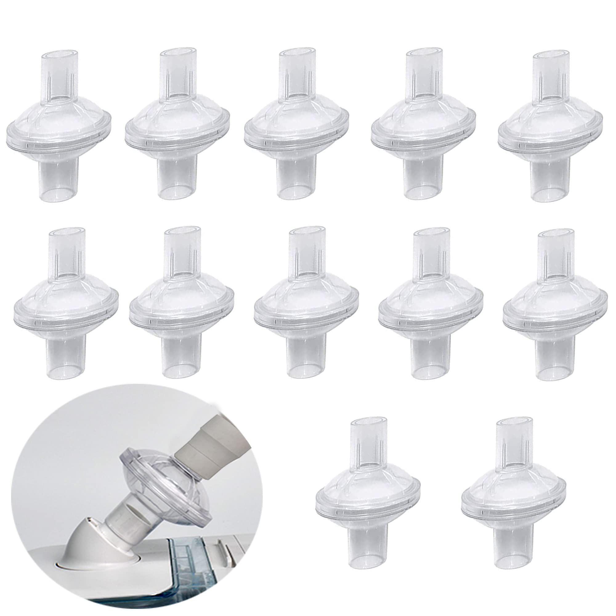 Missyage – ensemble de 12 filtres CPAP, améliore potentiellement la qualité de l'air.