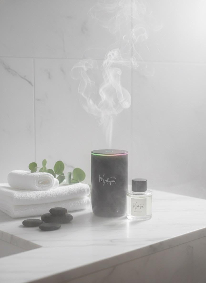 Diffusion Mistique portable avec batterie rechargeable pour aromathérapie sans fil.