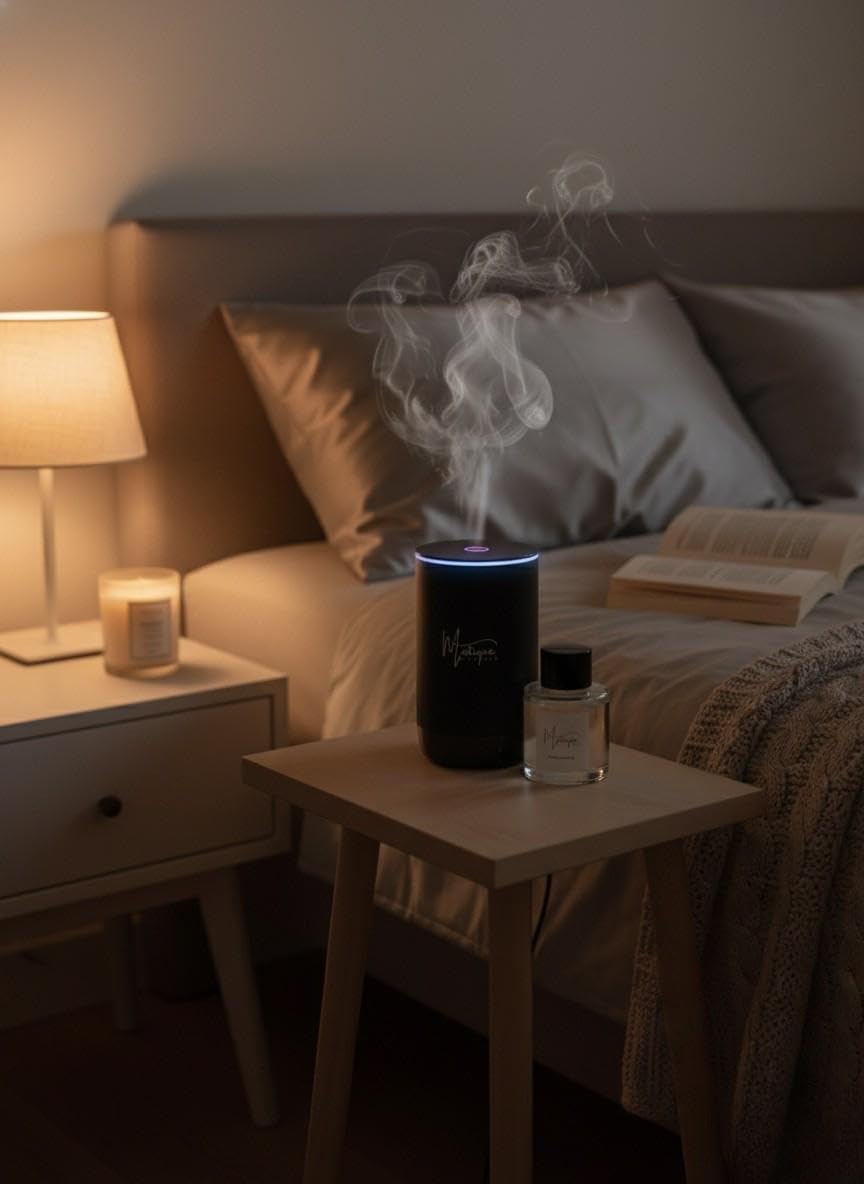 Éclairage LED Mistique pour sommeil paisible et ambiance douce.
