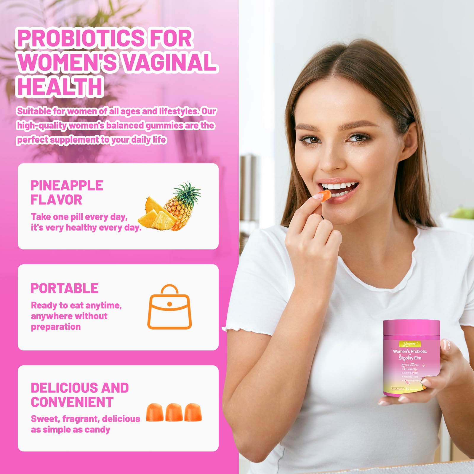 Mélange probiotiques et prébiotiques Misyvoing, soutien digestif potentiel.