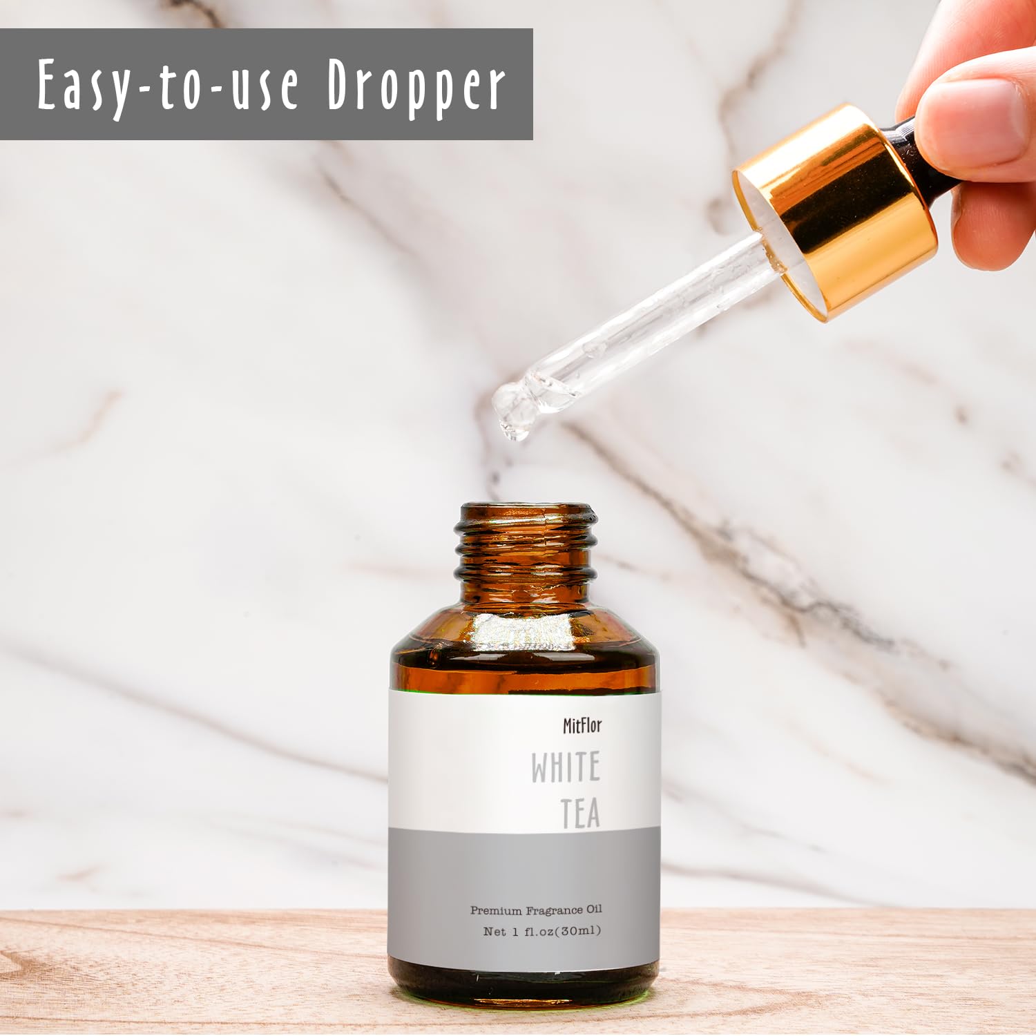 MitFlor diffuseur-thé-blanc, arôme apaisant pour votre salon.