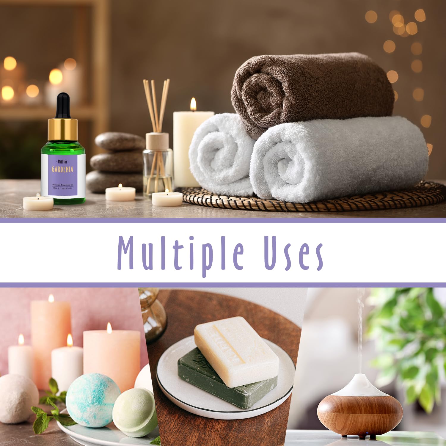 MitFlor Gardenia savon parfumé idéal pour soins parfumés