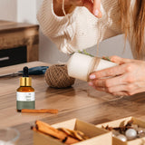 MitFlor huile-fragrance nuit etiquette-emballage: flacon élégant et pratique à ranger