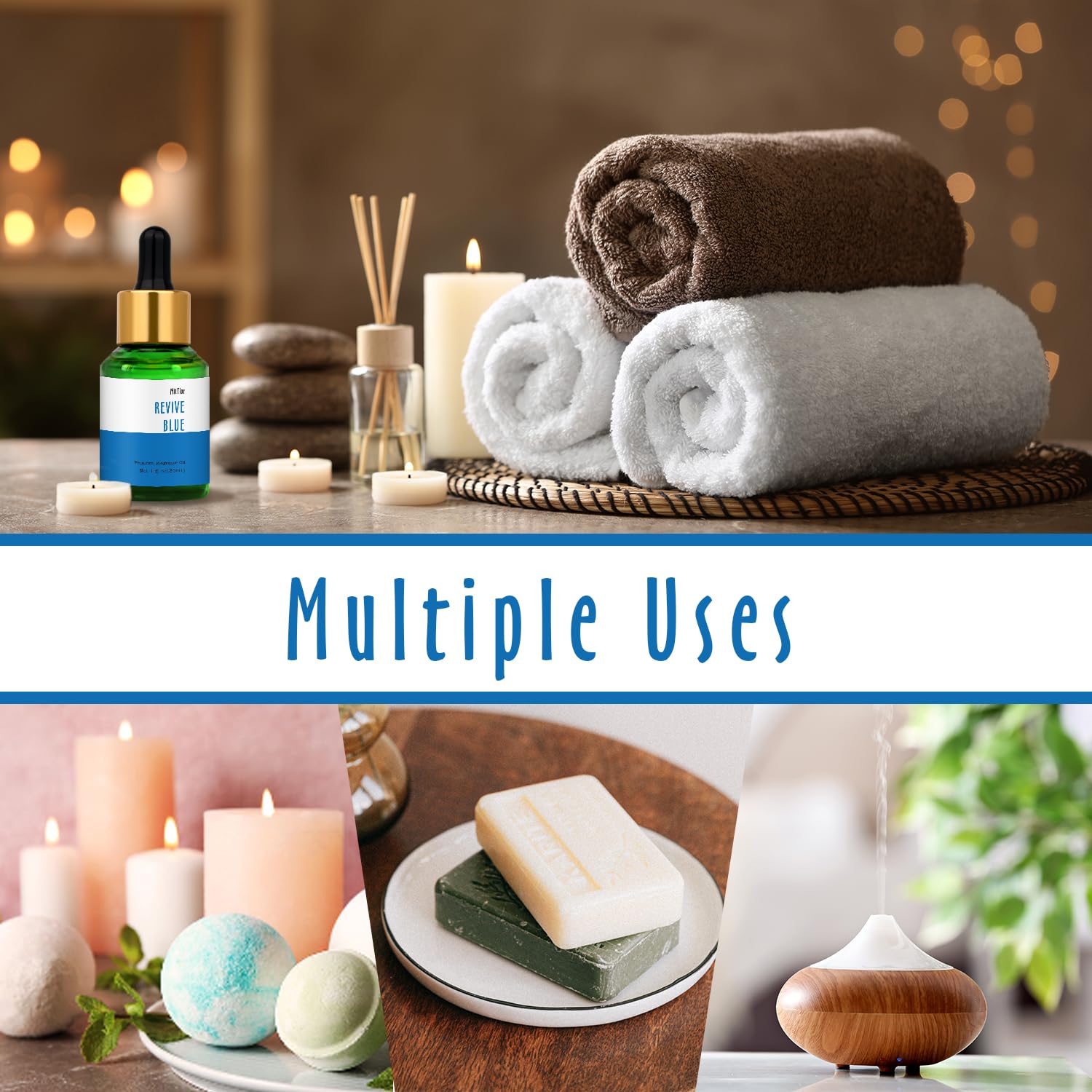 MitFlor Revive Bleue - bain parfumé, sensation rafraîchissante et relaxante