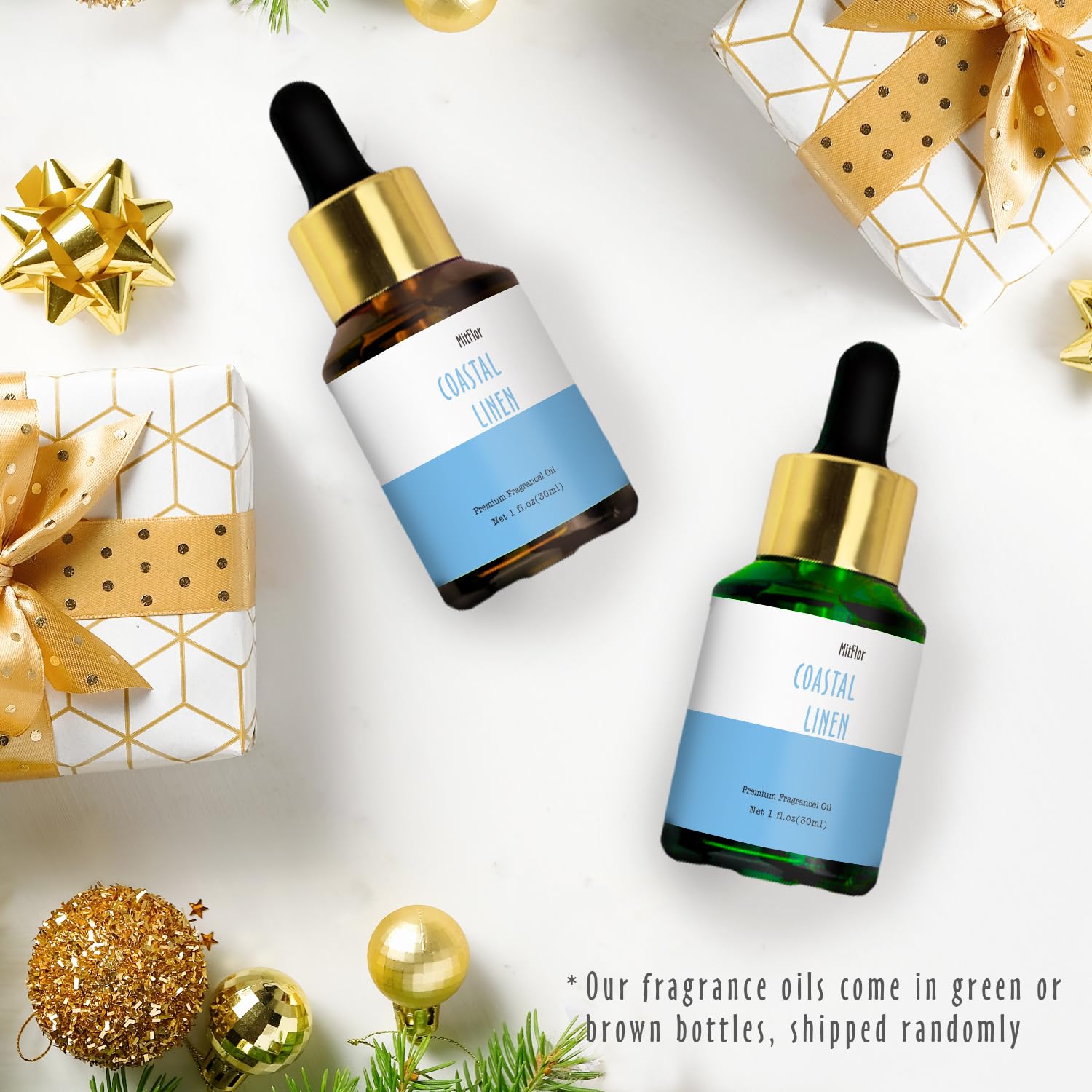 MitFlor Lin Côtier, emballage opaque 30 ml protège le parfum.