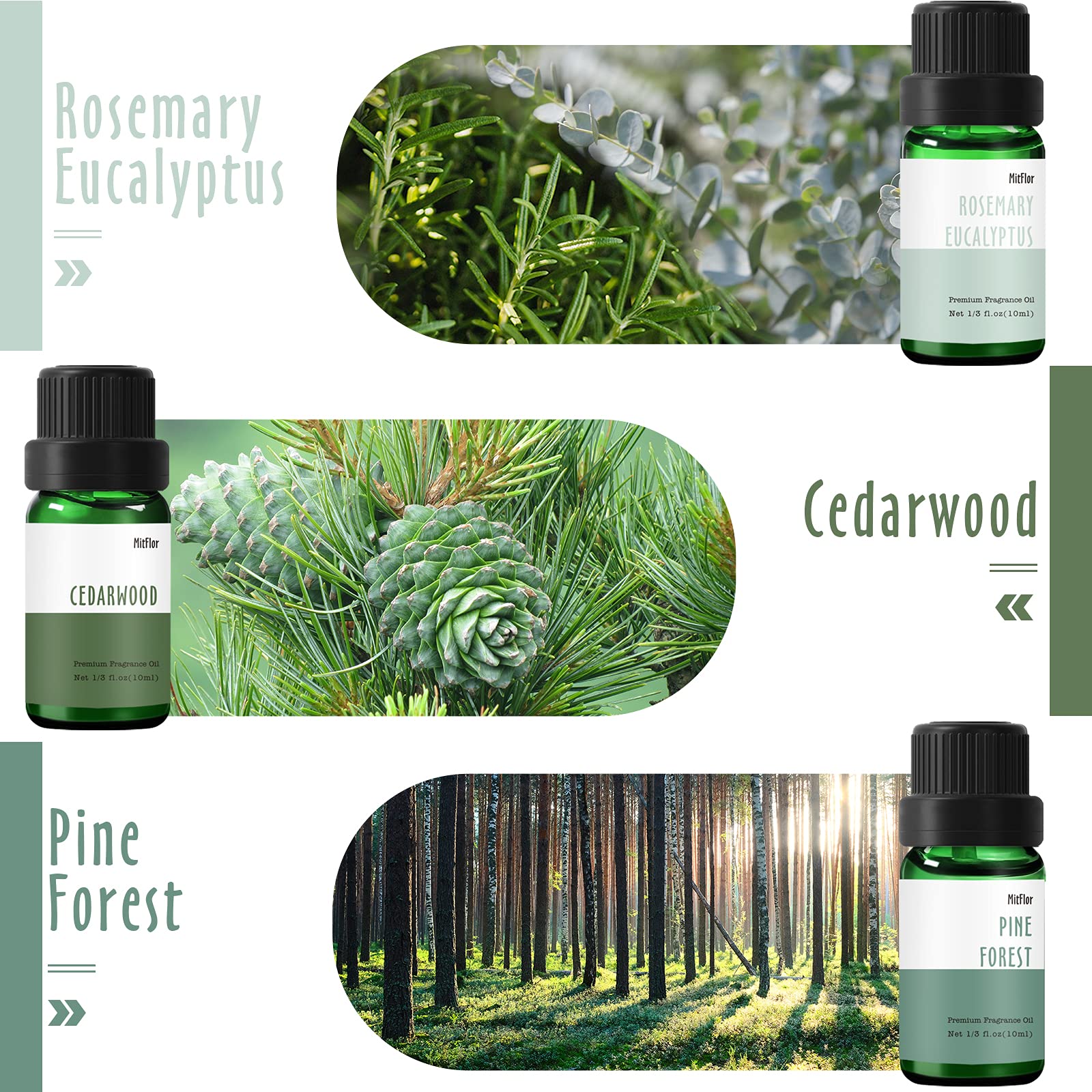 MitFlor romarin-eucalyptus: huile parfumée pour diffuseur et créations maison.