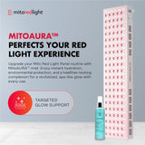 mito-red-light mitomax-2-0 dimensions 36x9x3 pouces couvre presque tout le corps
