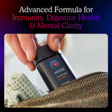 MitoQ Curcumin Longvida — emballage montrant la technologie Longvida et absorption améliorée.