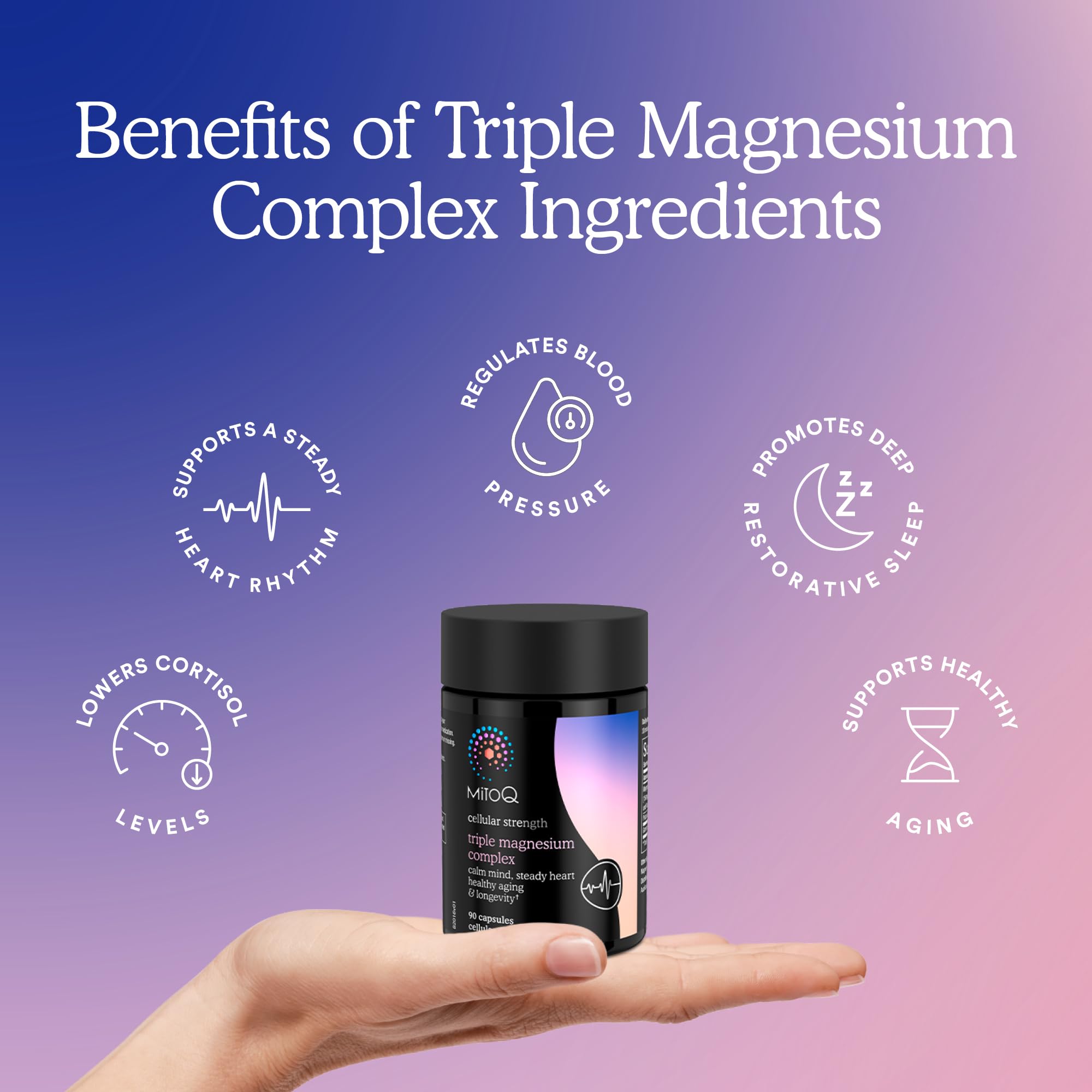 MitoQ Triple Magnésium Complex – moment détente du soir avec GABA et magnésium.