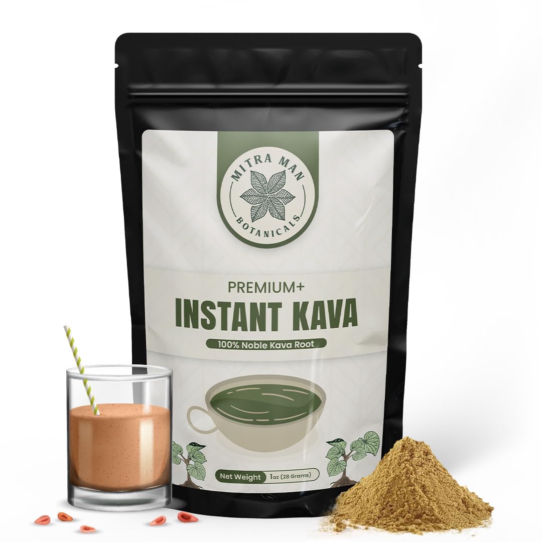 Mitra Man Botanicals Kava instant poudre naturelle pour détente douce