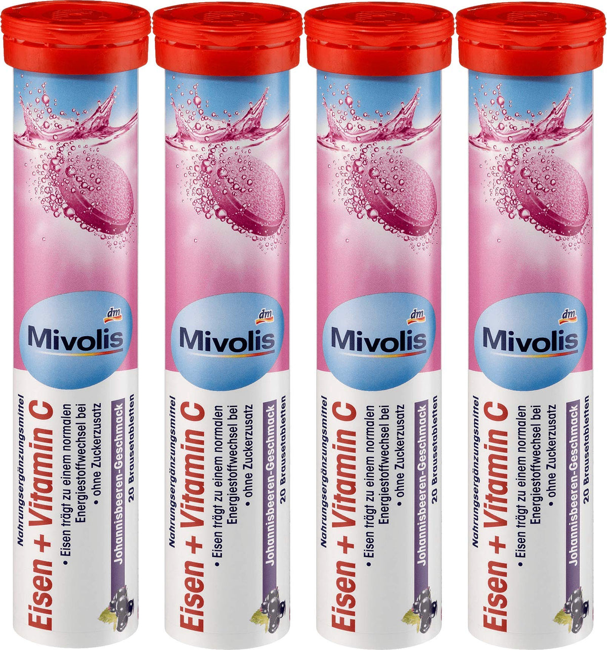 Mivolis Fer Vitamine C, bouteille prête à l’emploi pour énergie quotidienne