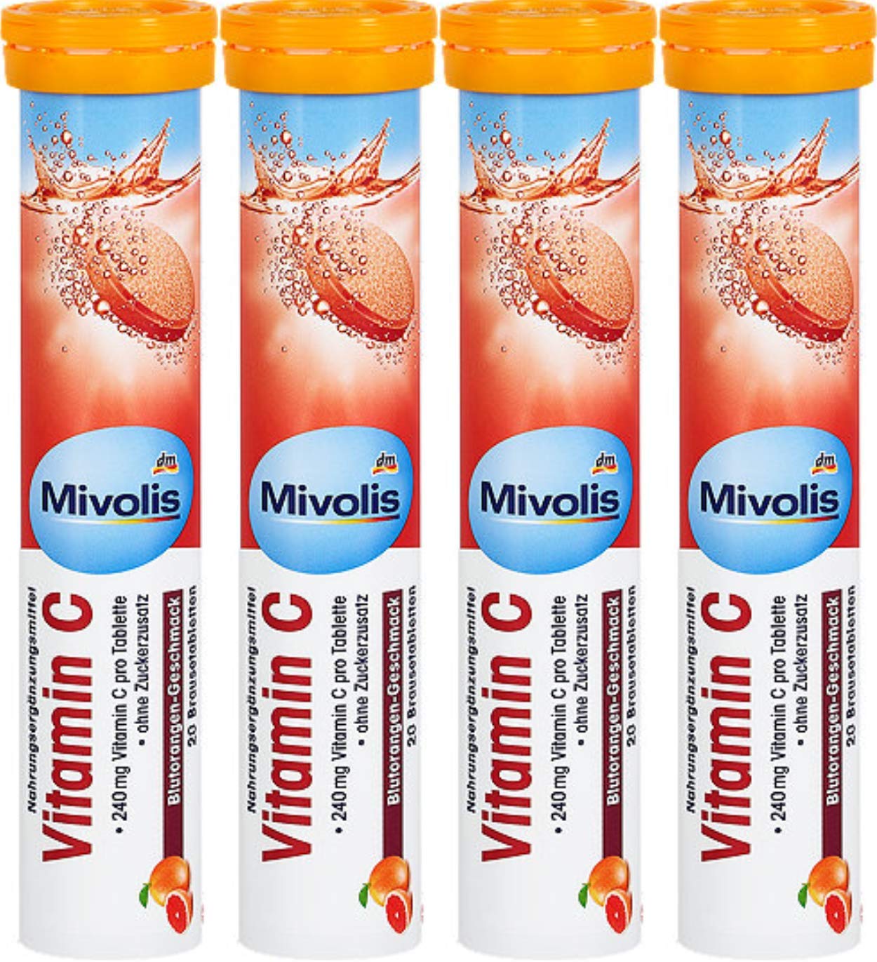 Mivolis Vitamine C effervescent bouteille saveur orange