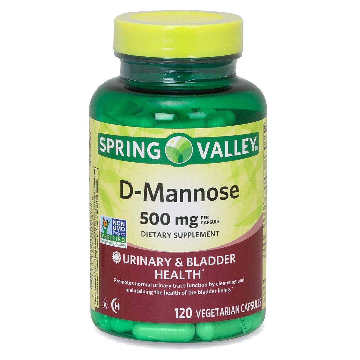 MixNeed D-Mannose, boîte de 120 capsules, soutien potentiel de la vessie et de l'appareil urinaire.