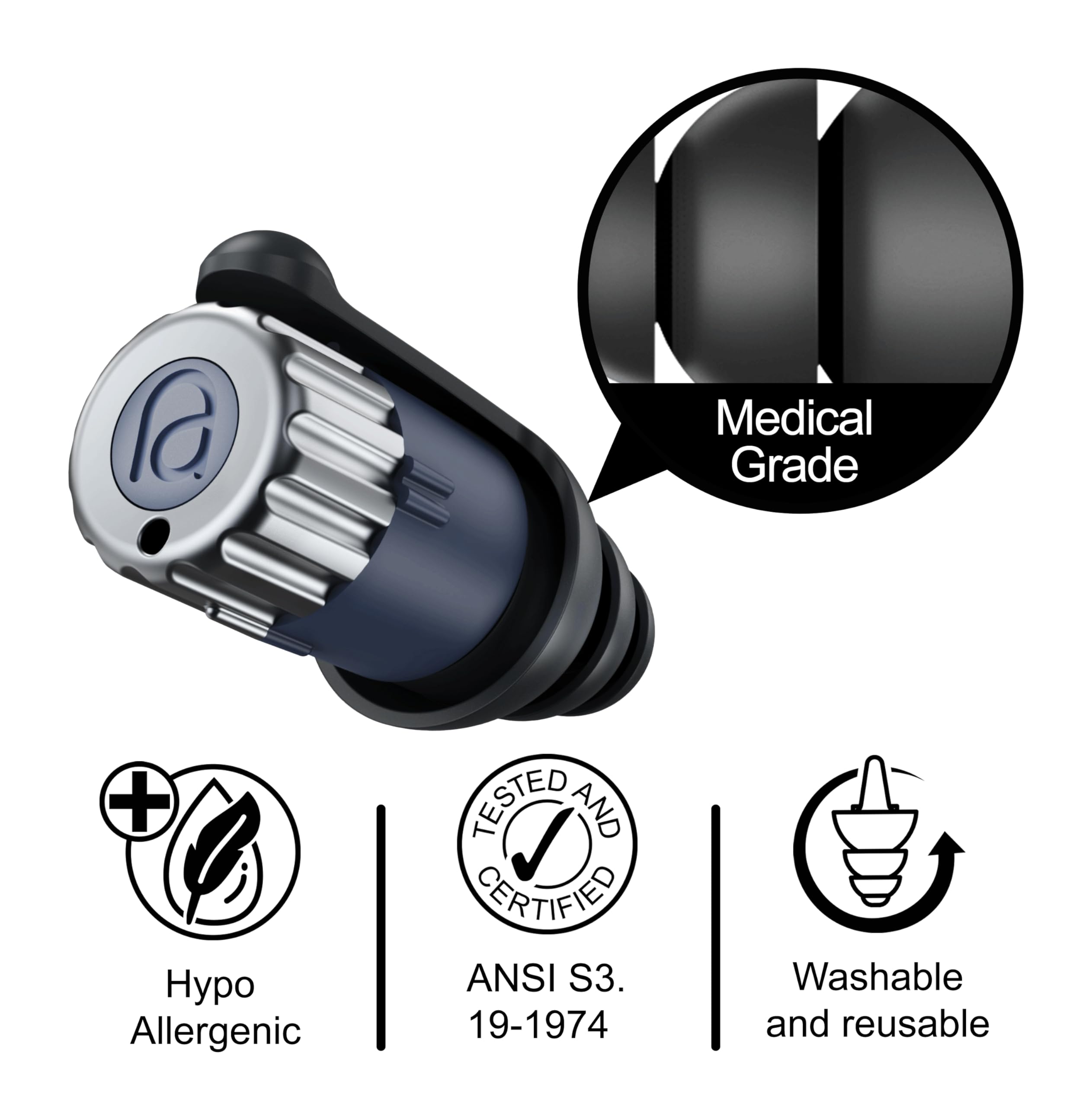 MIXX bouchons en silicone médical doux, réutilisables toute la journée