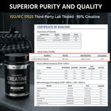 ML Naturals Créatine monohydrate utilisée quotidiennement dans une routine sportive.