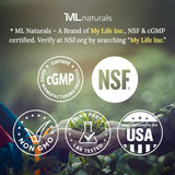 Sans gluten et sans allergènes majeurs, ML Naturals PS 400 mg