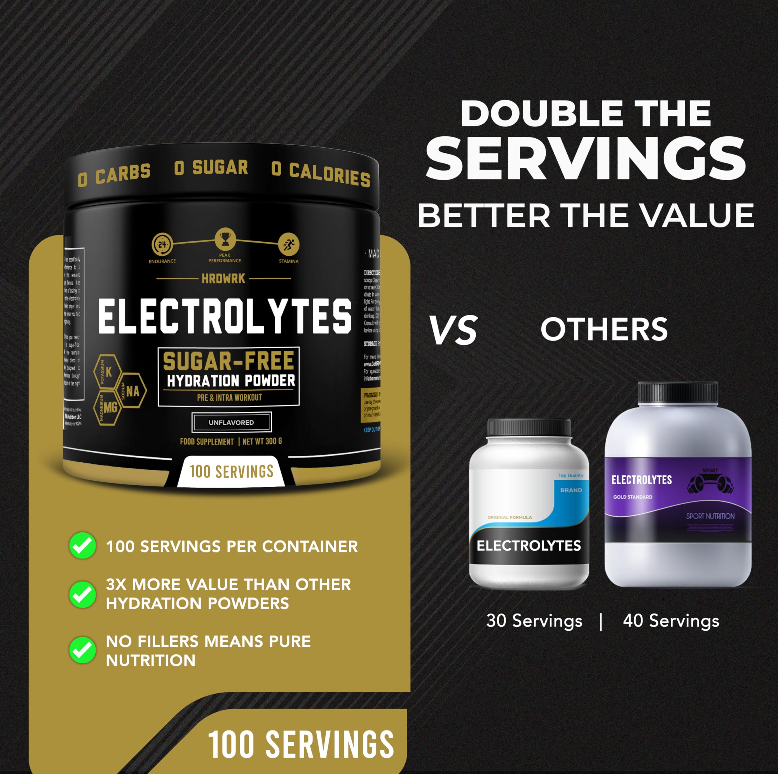 MMA Nutrition HRDWRK sans ingrédients artificiels et sans édulcorants
