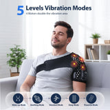 MoAcey épaule chauffante et massage – 5 chaleurs et 5 vibrations personnalisables