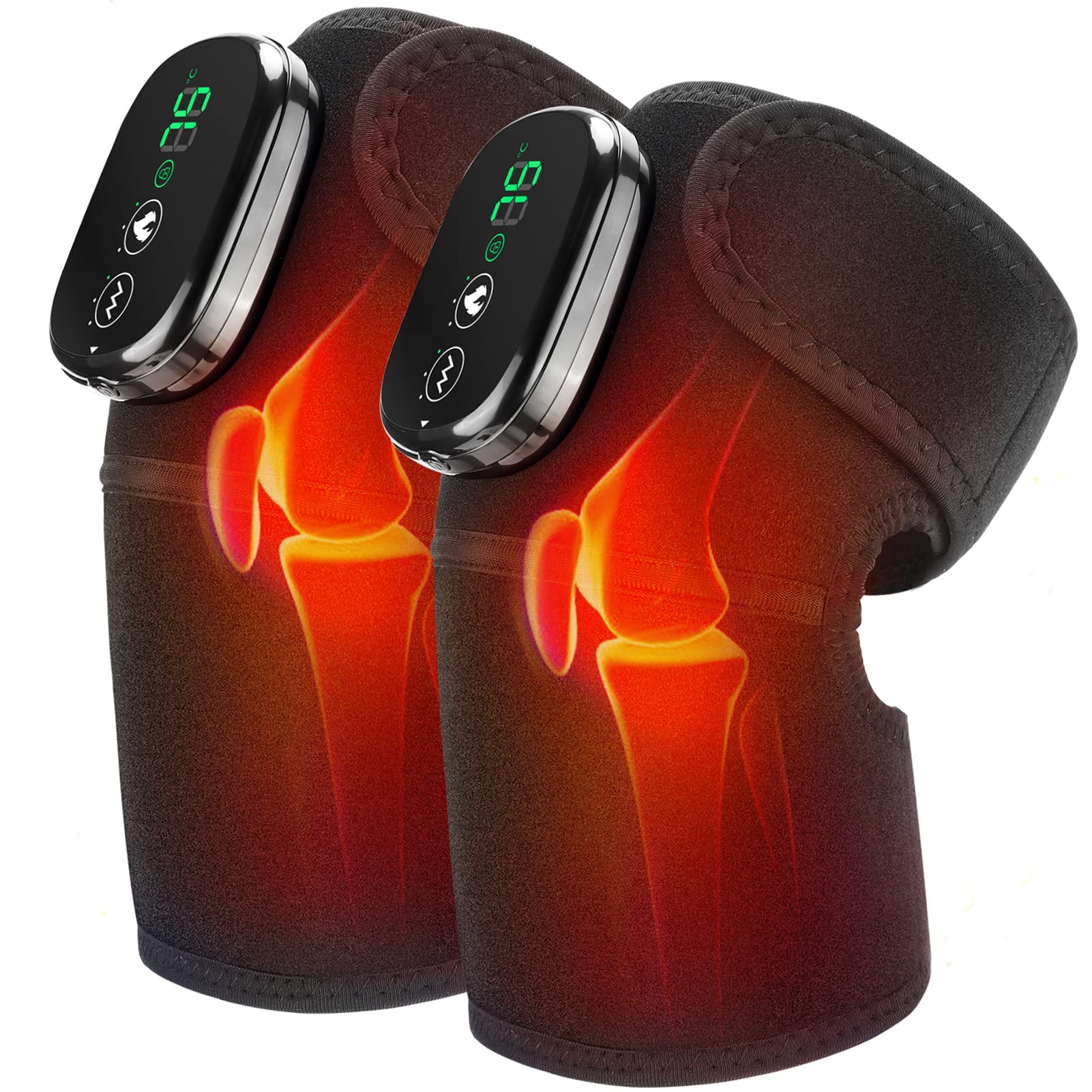 MOAJAZA genou massage avec chaleur pour relaxer les articulations.