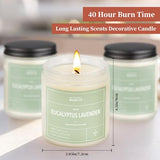 MOASITN Bougie cire soja naturelle, parfum relaxant pour moment de détente.
