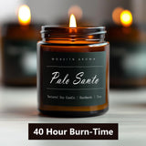 MOASITN Bougie cire soja naturelle, combustion propre et sûre.