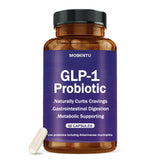 Bouteille MOBENTU GLP-1 Probiotique avec Akkermansia, présentation soignée et capsule prête à l’emploi.