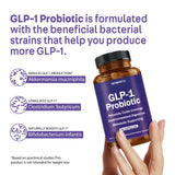 Étiquette MOBENTU GLP-1 Probiotique, informations claires sur les ingrédients.
