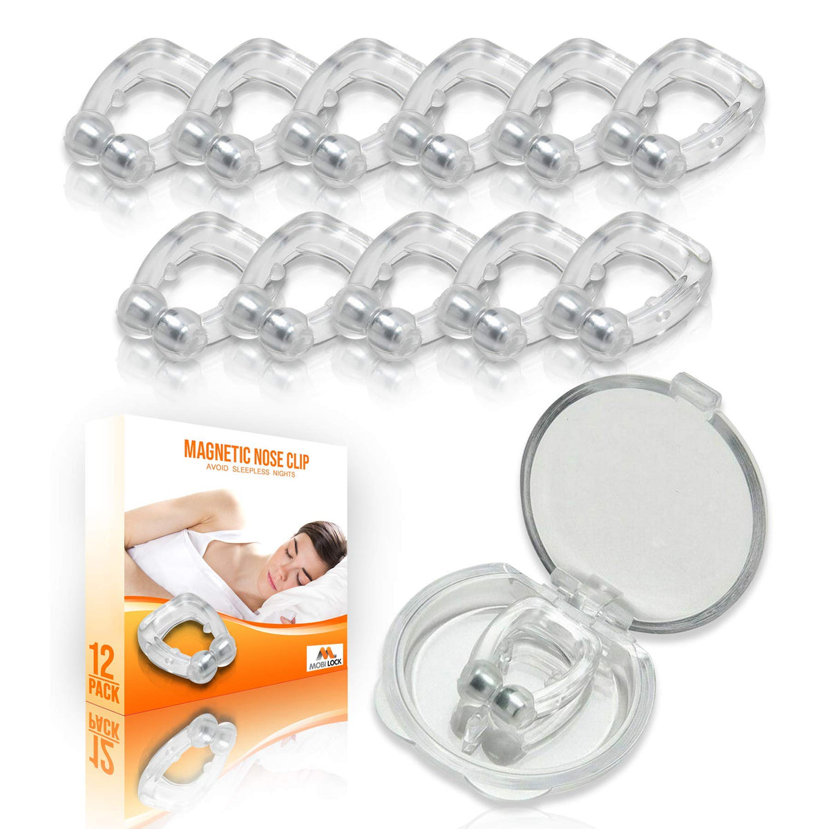 Clip nasal en silicone doux de Mobi Lock pour un confort nocturne accru