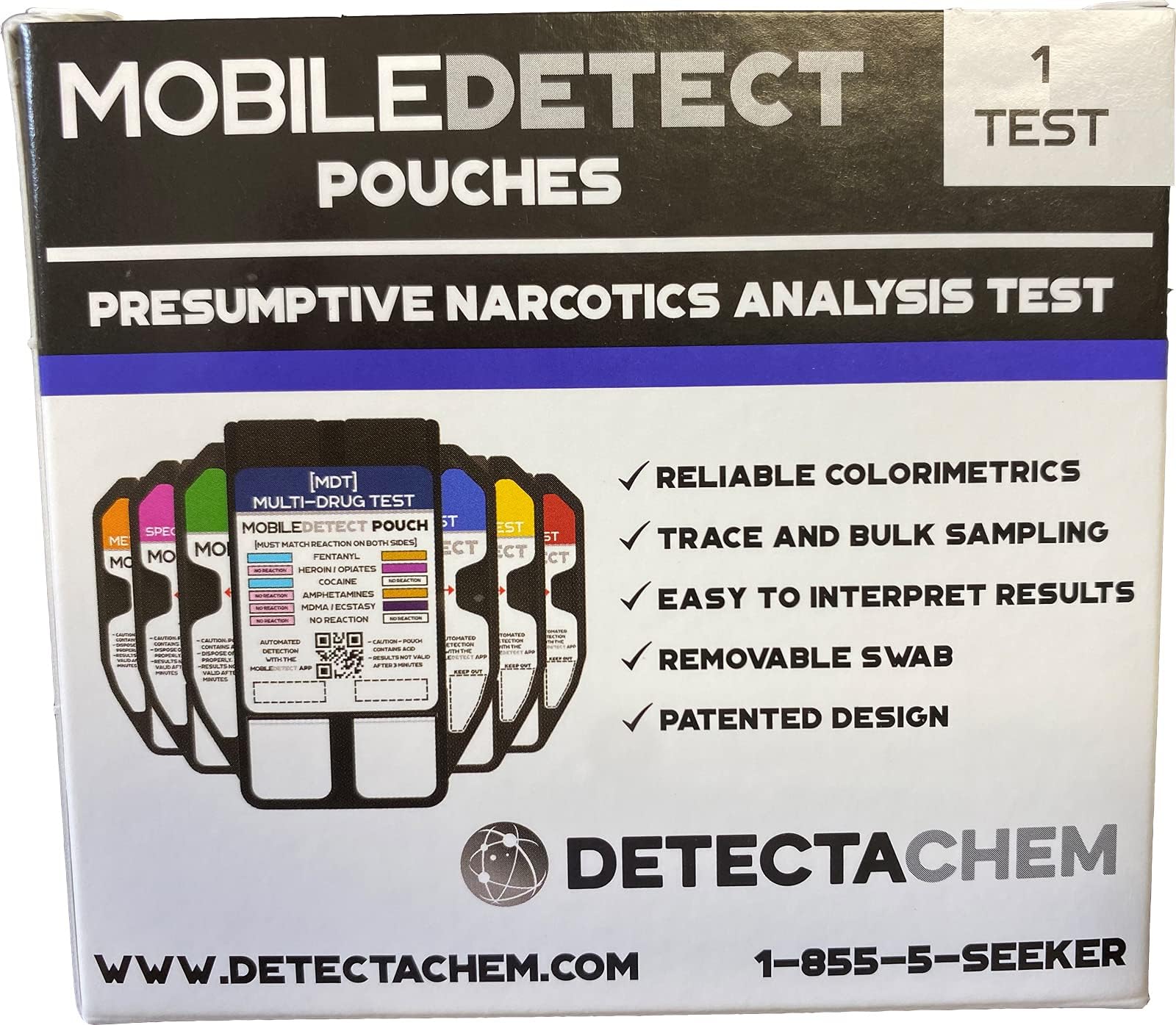 MobileDetect Pouch lecture des résultats par couleur et app