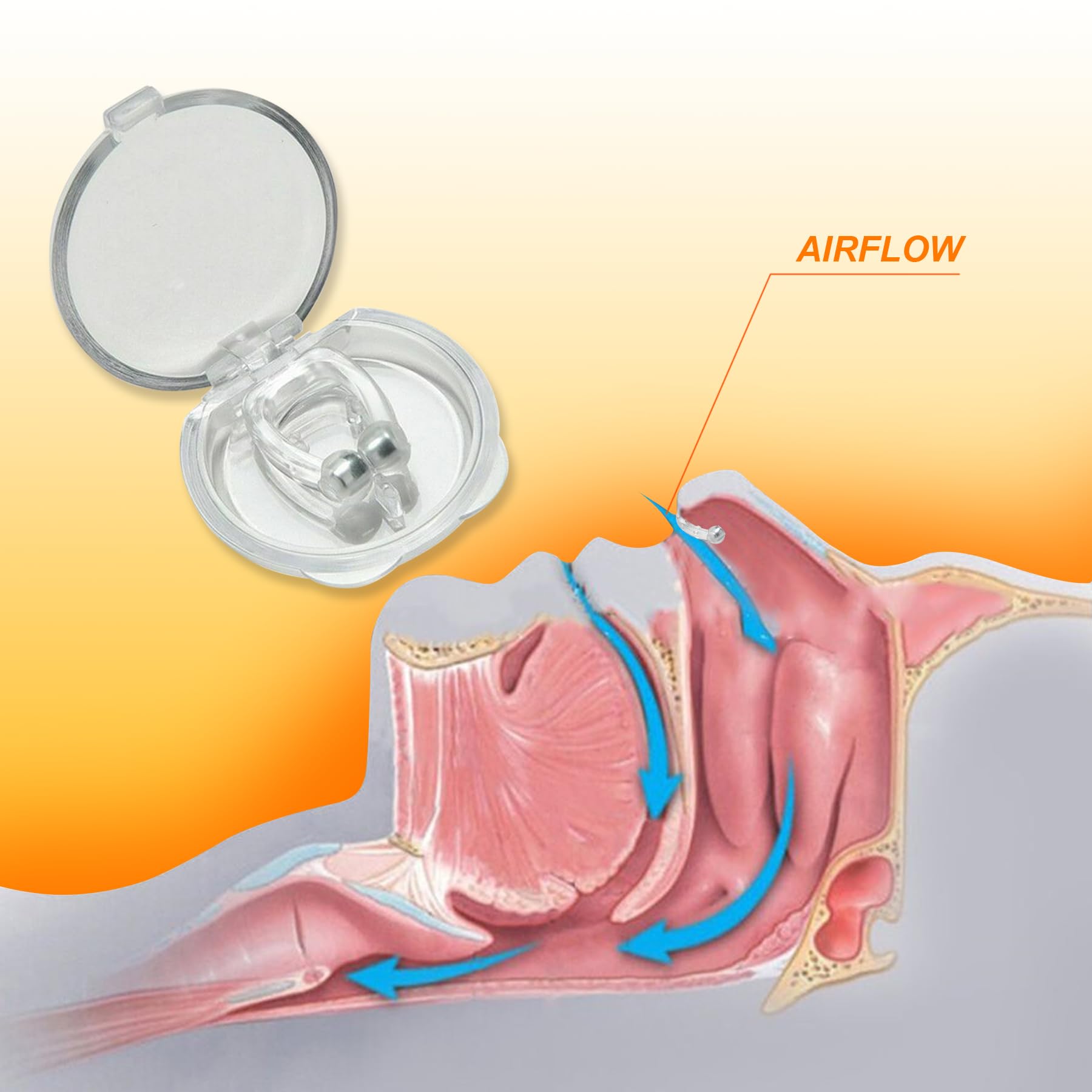 Mobi Lock vent nasal en silicone – tailles M, L et XL pour tous.