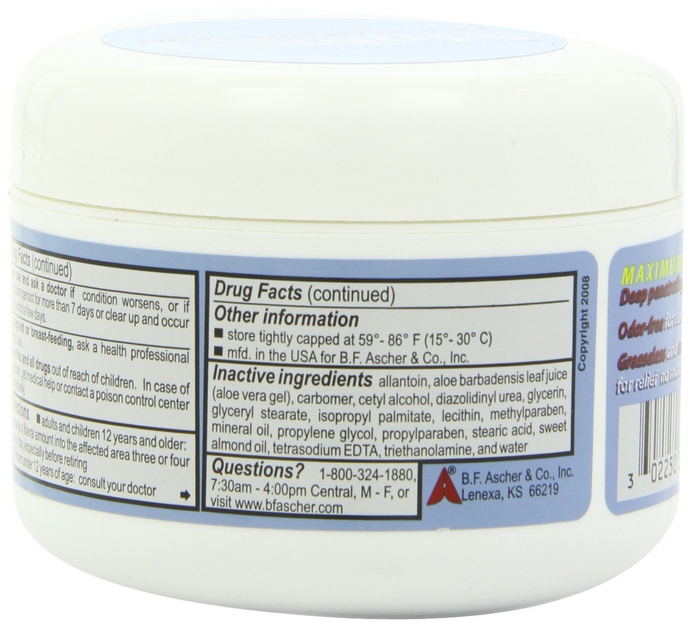 Mobisyl crème inodore prête à être appliquée sous vêtements ou bandages pour douleurs localisées.
