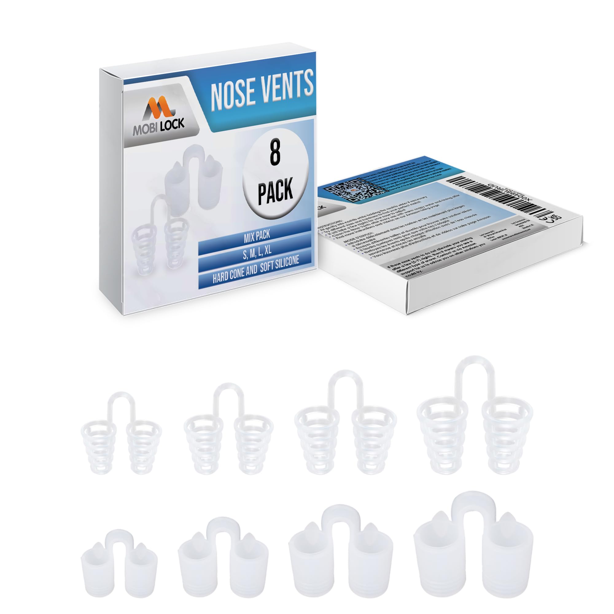 Mobi Lock vent nasal tailles variables pour un ajustement personnalisé et confort